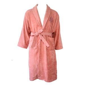 Lenuta Bathrobe Kimono Mandi Design Shepia - D. Rose (Pink Mawar)