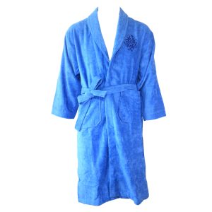 Lenuta Bathrobe Kimono Mandi Design Shepia - Cobolt (Biru)