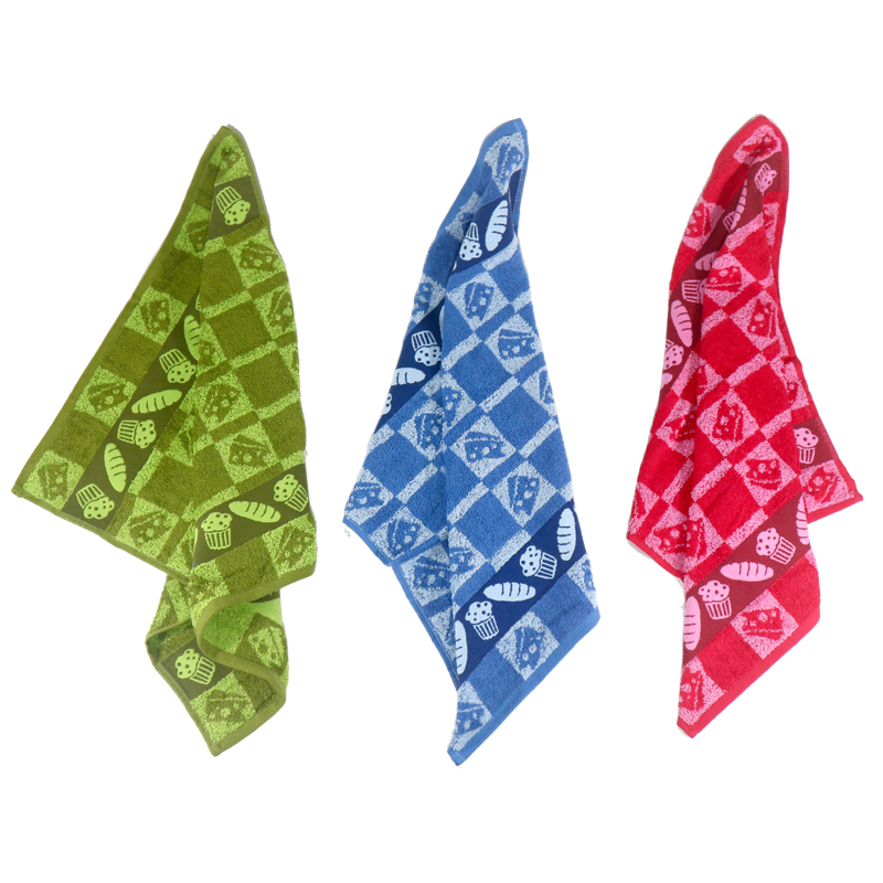 Lenuta Kitchen Towel Lap Tangan Dapur 50x50 cm - Design Bread