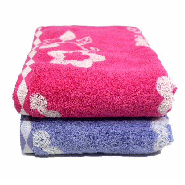 Lenuta Zero Twist Flower 68x140 Handuk Mandi Bath Towel - Gambar 2